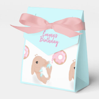 Cute Rabbit Cartoon Bunny Girls Birthday Party  Favour Box