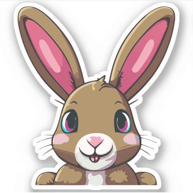 Cute Rabbit Cartoon Charactor (Front)