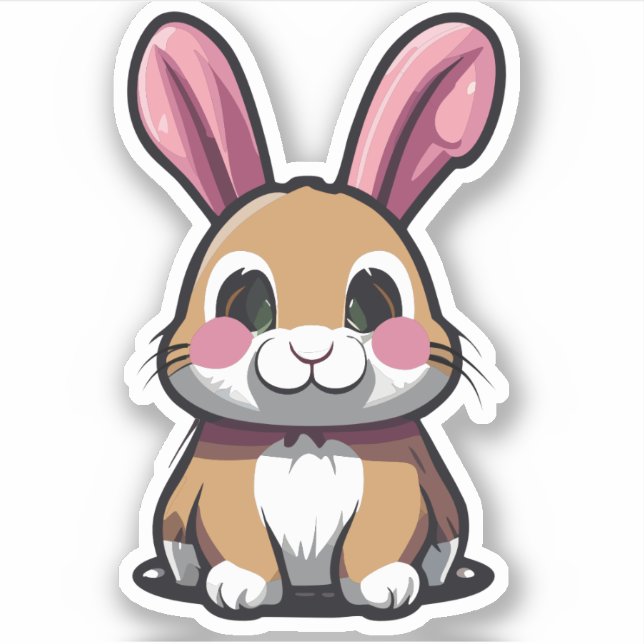 Cute Rabbit Cartoon Charactor (Front)