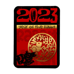 Cute Rabbit Chinese Year Zodiac Birthday VPM Magnet