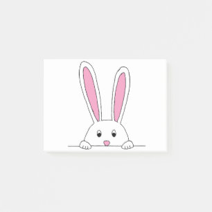 Cute Rabbit Clipart Peaking Cute Animals Bunny Art Post-it Notes