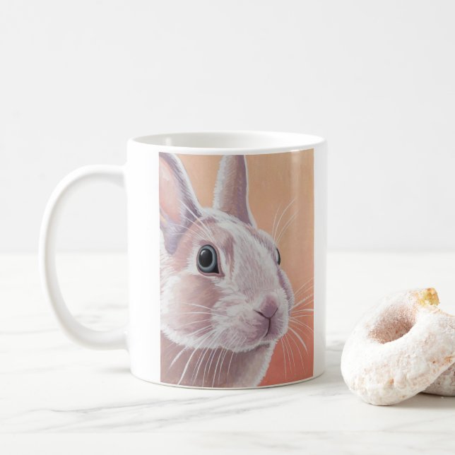 Cute Rabbit Coffee Mug (With Donut)