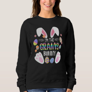 Cute Rabbit Ears I'm The Grams Bunny Matching East Sweatshirt