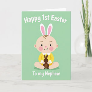 Cute Rabbit First Easter Card