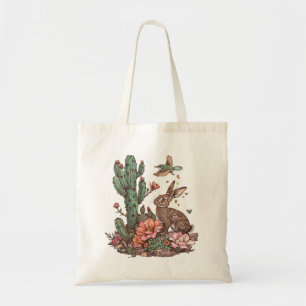 Cute Rabbit in Desert Tote Bag