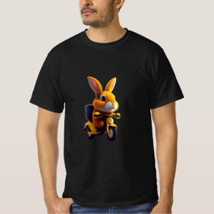 cute rabbit in the style of pixar animation T-Shir T-Shirt