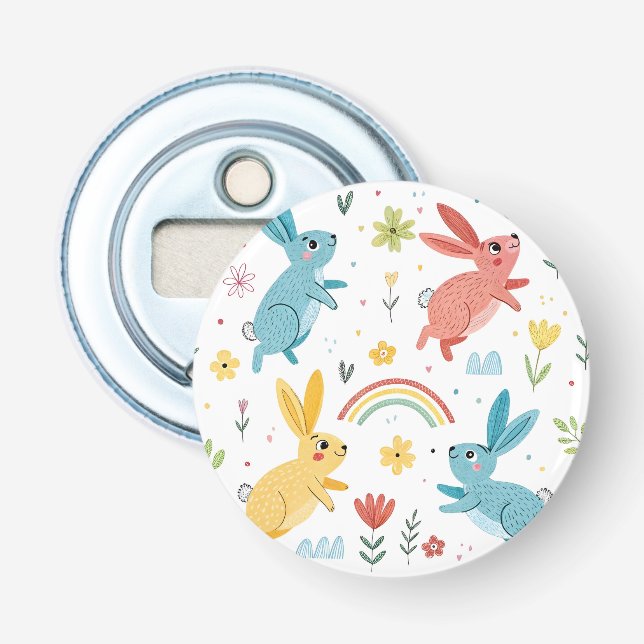 Cute Rabbit Pattern Bottle Opener (Front)