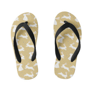 Cute Rabbit Pattern Design Kid's Thongs