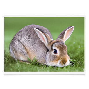 Cute Rabbit Photo Print