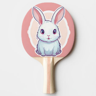 cute rabbit Ping Pong Paddle
