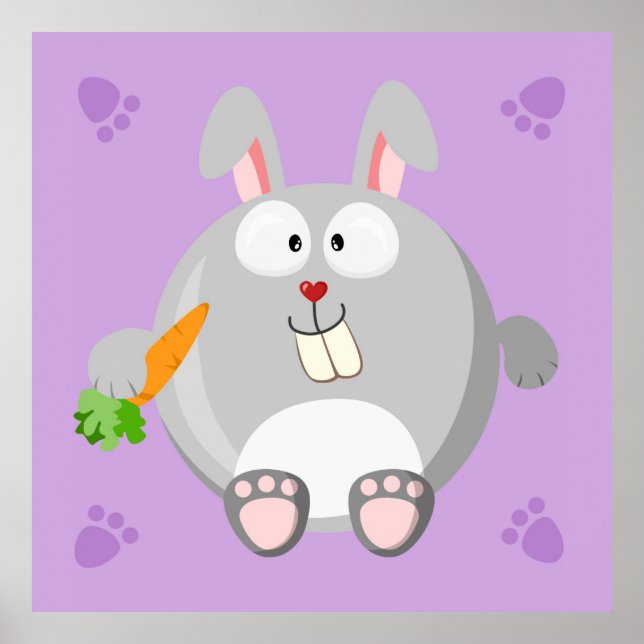 Cute Rabbit Poster (Front)