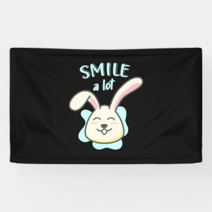 Cute Rabbit Smile A Lot Banner
