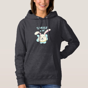 Cute Rabbit Smile A Lot Hoodie