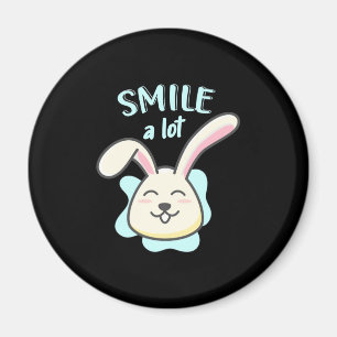 Cute Rabbit Smile A Lot Magnet