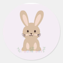 Cute rabbit sticker