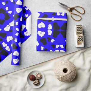 Cute rabbit winter solstice gift wrapping paper