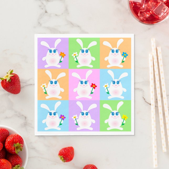Cute Rabbits Napkin (Creator Uploaded)