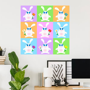 Cute Rabbits Poster
