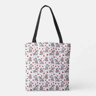 Cute Raccoon with Watermelon Slice Tote Bag