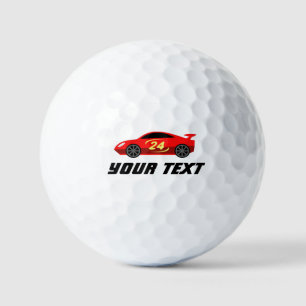 Cute race car golf ball for kid's miniature golf