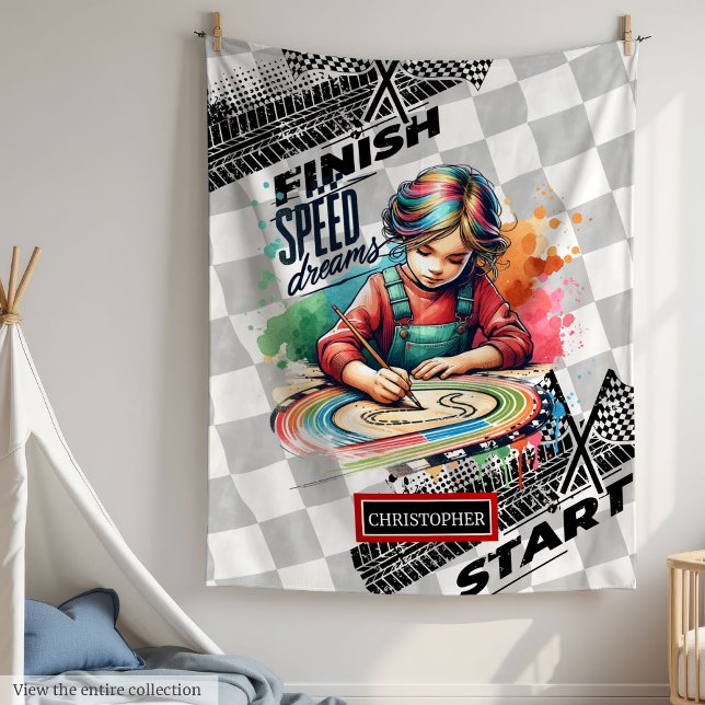 Cute Racing Blanket Formula 1 Girl Birthday Gift (Cute Racing Blanket Formula 1 Girl Birthday Gift)
