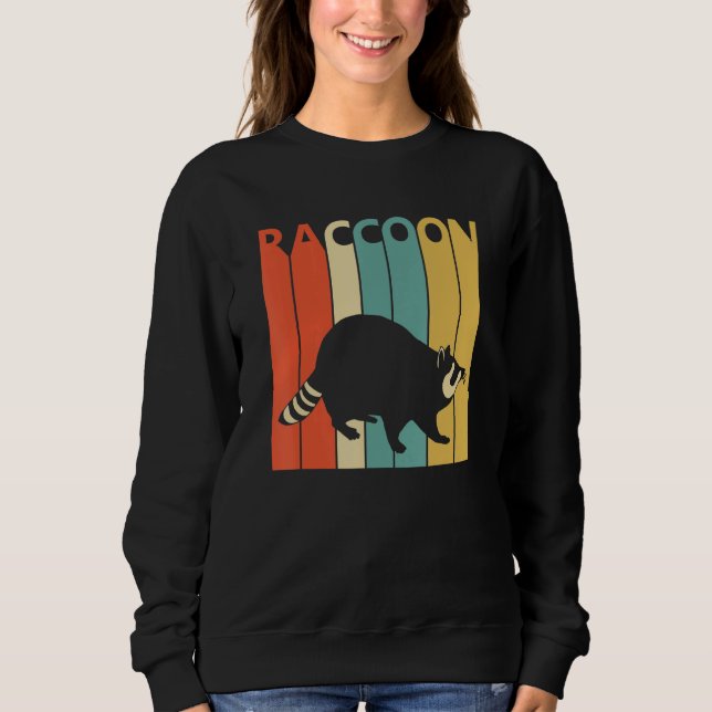 Cute Racoon Animal Sweatshirt (Front)