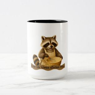 Cute Racoon Baker Mug