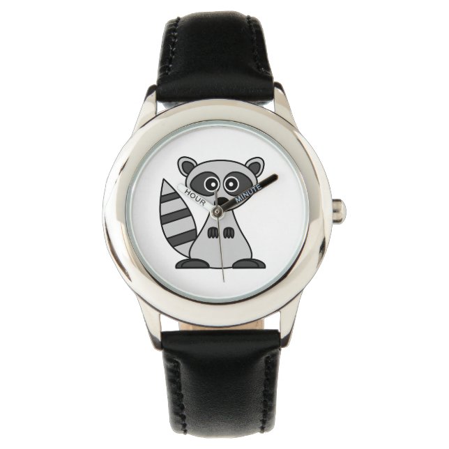 Cute Racoon Cartoon Watch (Front)