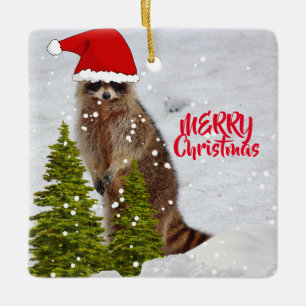 Cute Racoon Christmas Tree Ornament