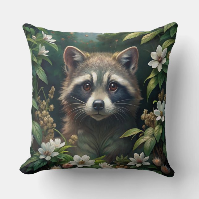 Cute Racoon Cushion (Front)