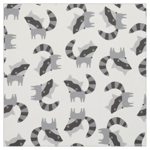 Cute Racoon Fabric