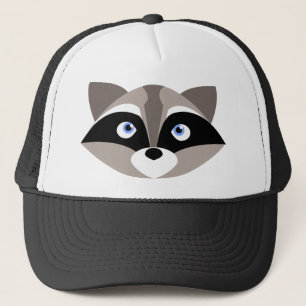 Cute Racoon Face Trucker Hat