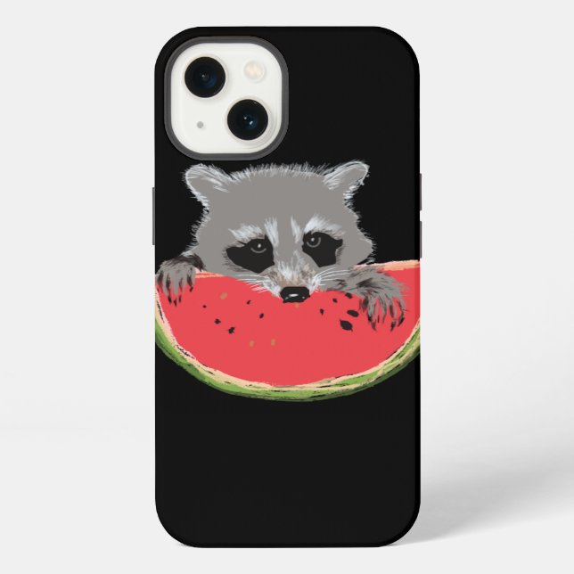 Cute  Racoon iPhone Case (Back)