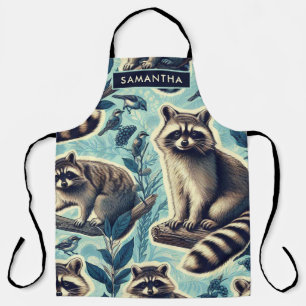 Cute Racoon Pattern Apron