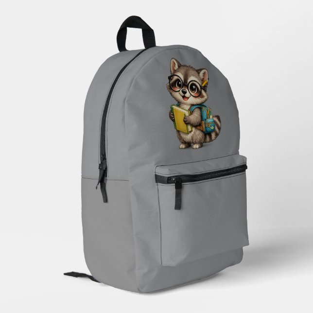 Cute Racoon Student Backpack | Back to School  (Back Corner Left)