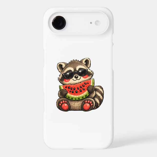 Cute Racoon with Watermelon (Back)
