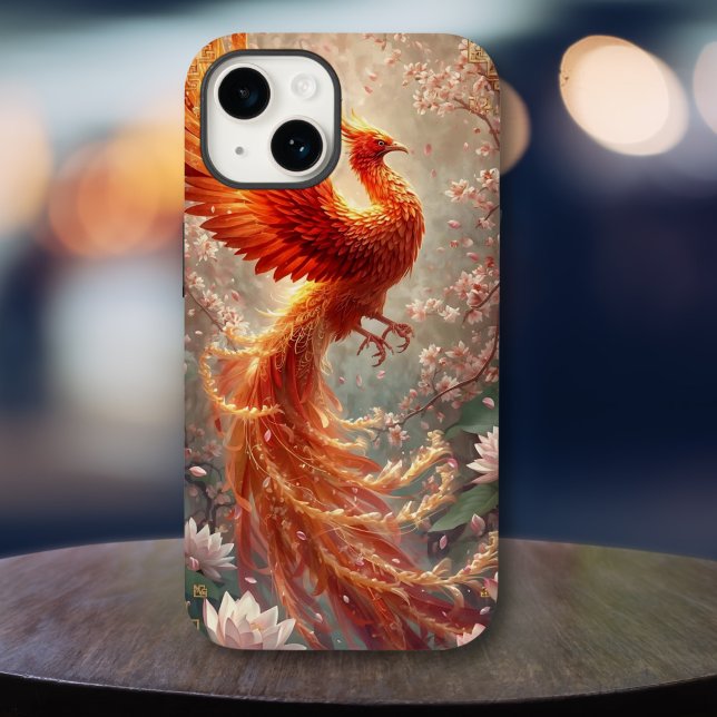 Cute Radiant Phoenix Cherry Blossom  Case-Mate iPhone Case (Creator Uploaded)