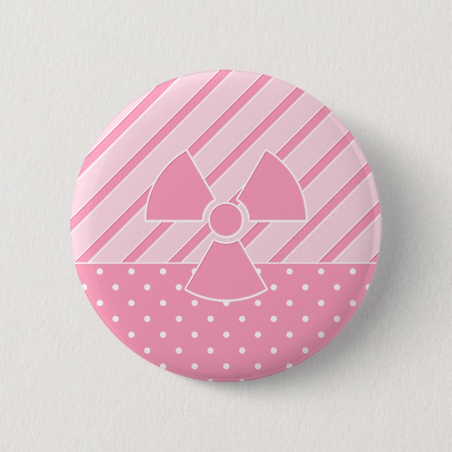 Cute Radioactive Pink Badge (Front)