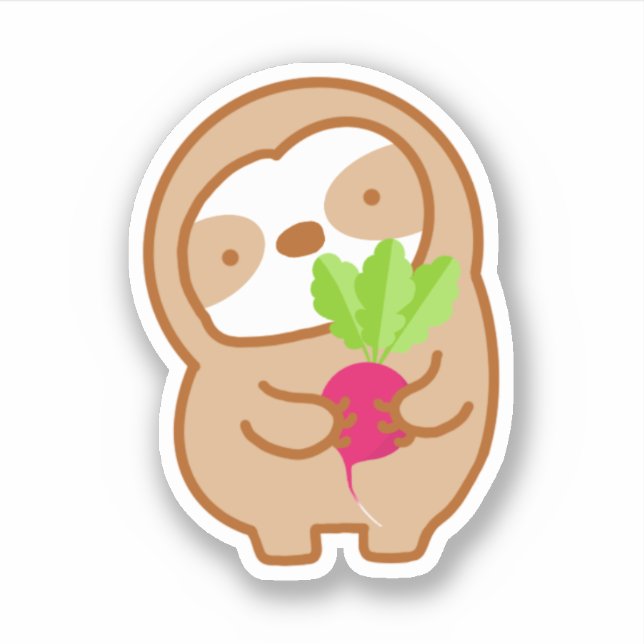 Cute Radish Sloth  (Front)