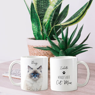 Cute Rag Doll Cat Custom Best Mom / Dad  Coffee Mug