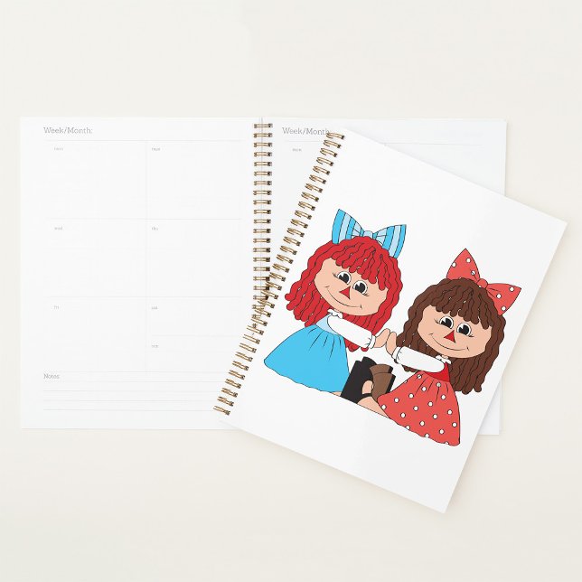 Cute Rag Doll Friends Girls with Bows and Dresses  Planner (Creator Uploaded)