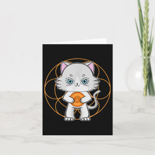 Cute Ragdoll Cat Anime Feline Leukaemia Awareness  Card
