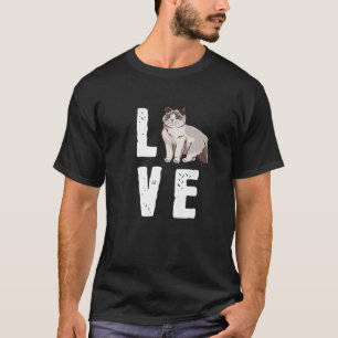 Cute Ragdoll Cat Design - Love My Ragdoll T-Shirt