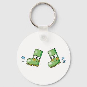 cute rain boots key ring