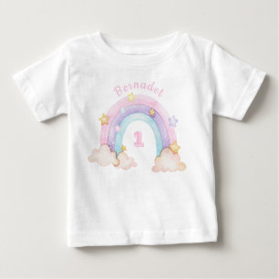 Cute Rainbow Birthday Baby T-Shirt