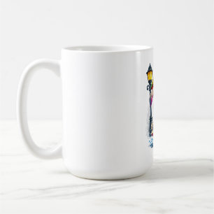 Cute Rainbow Bunny with Umbrella Design Coffee Mug