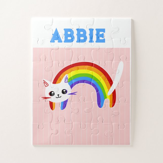 cute rainbow cat jigsaw puzzle (Vertical)