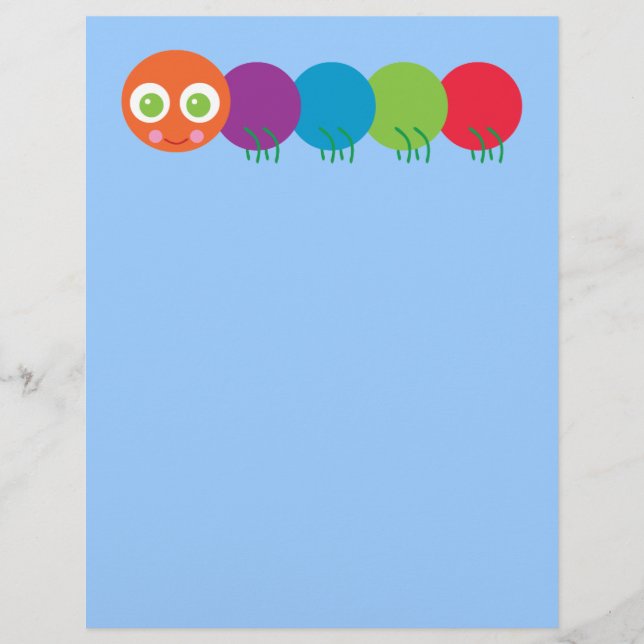 Cute Rainbow Caterpillar (Front)