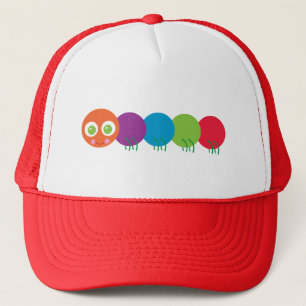 Cute Rainbow Caterpillar Trucker Hat