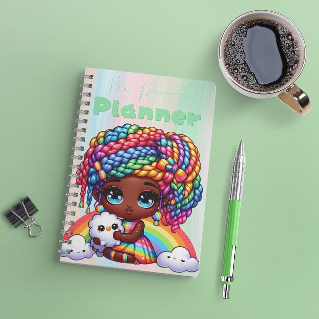 Cute Rainbow Chibi Girl "My Personal Planner"  Planner (Creator Uploaded)